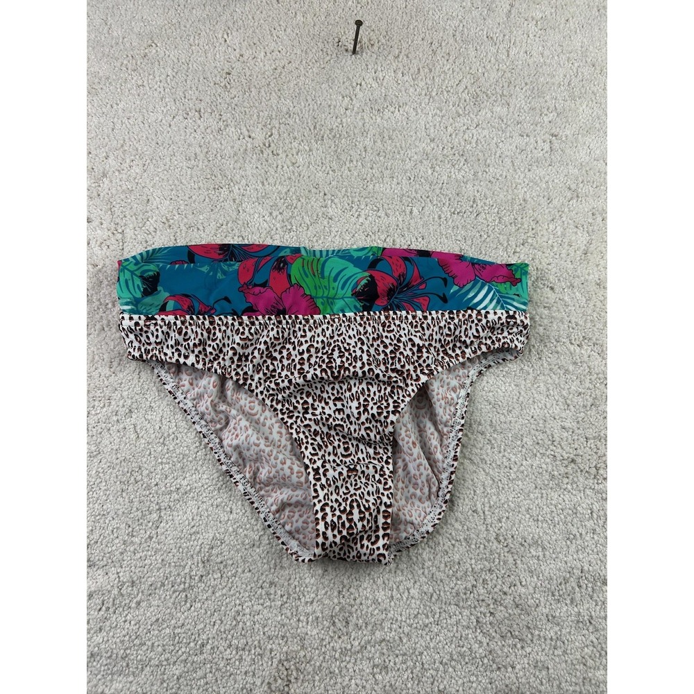 Venus Bikini Bottom Womens 2 Animal Print Fold Over Swimwear Beach Bathing‎ Suit